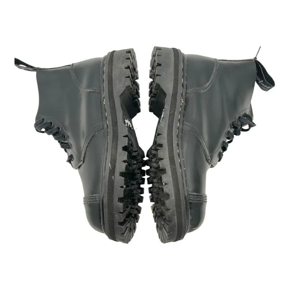 The Original Gripfast Men's Leather Steel Toe Capped Derby Boot Black Size 8